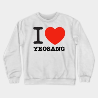 I love ateez yeosang heart atiny | Morcaworks Crewneck Sweatshirt